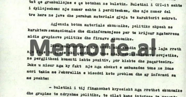 “Pala italiane, dekonspiroi emërimin e ambasadorit tonë në Romë, si ekspert i spiunazhit, që Turqia e ka përzënë si non grata dhe…”/ Letra e ministrit Nesti Nase, që alarmoi Komitetin Qendror, mars ‘72