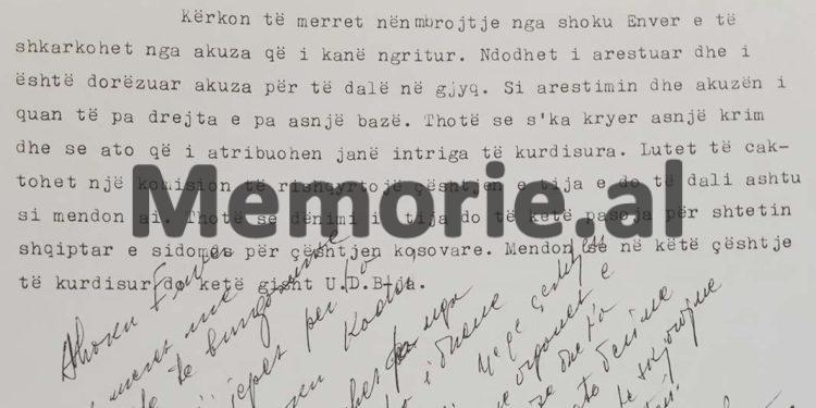 “Shoku Enver, më merrni nën mbrojtjen tuaj personale, pasi në arrestimin tim, mund të ketë gisht UDB-ja, por edhe…”/ Letra e shkrimtarit Kapllan Resuli, nga burgu i Tiranës, maj ‘71