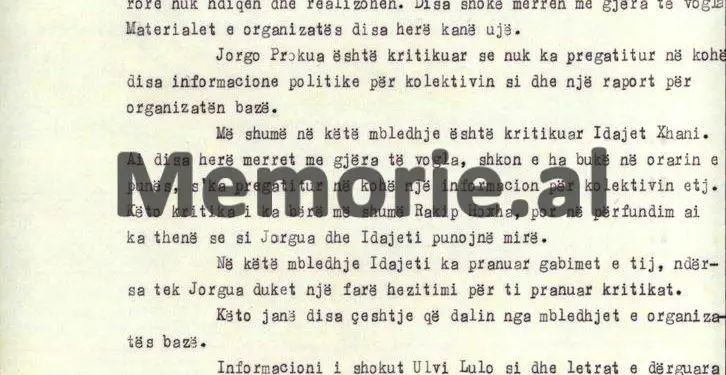 “Gjendja është e acaruar, jo vetëm nga mosmarrëveshjet ndërmjet Idajet Xhanit dhe Jorgo Prokos, por edhe shoferit e tre grave korçare, të cilat…”/ Raporti sekret për Konsullatën e Stambollit, në ’76-ën