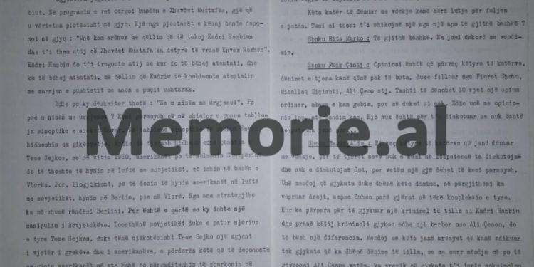 “Kur Kadriu më erdhi në zyrë në Komitetin Qendror dhe tepër i tronditur më tha se ishin hapur fjalë se ai ishte arratisur me familjen nga Shqipëria, unë…”/ Fjala e Ramiz Alisë në Presidium, tetor ‘83