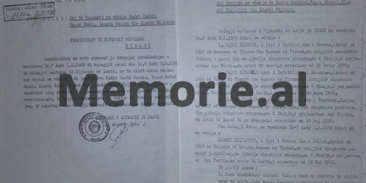 “Peçini dhe Ziçishti kanë qenë prezent në spitalin e Parisit në ’72-in, ku Mehmet Shehu u takua me agjentin amerikan dhe mori prej tij…”/ Akt-akuza e Gjykatës së Lartë, në ’83-in