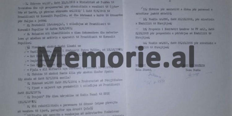 “Mirë pra shokë, dakord të gjithë për mos u’a falur jetën K. Hazbiut, Ll. Ziçishtit, F. Shehut e Ll. Peçinit dhe urime ju shoku Aranit e Rrapi, për…”/ Fjala e Ramiz Alisë në Presidium, tetor ‘83