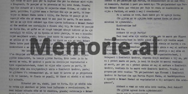 Fjala e Enverit: “Në mbledhjen e ditës së parë, i thashë se; ti Mehmet, nuk ke vetëm gjëra për t’u kritikuar, por…”/ Zbulohen dokumentet sekrete të plenumit të 19 dhjetorit ‘81