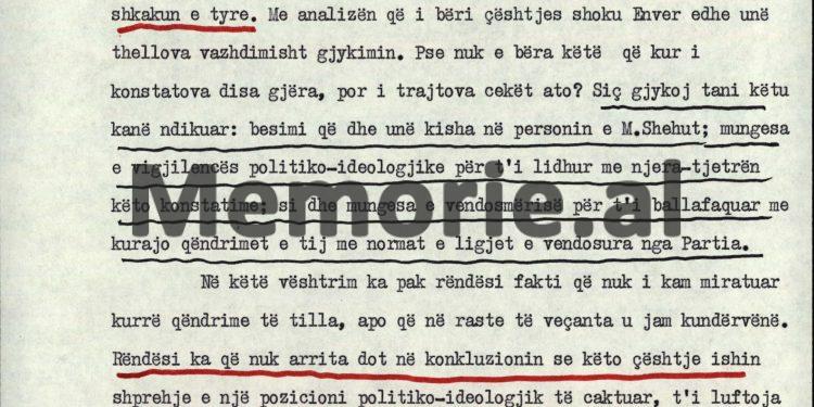 “Mehmet Shehu dhe Beqir Balluku më kanë mashtruar me qëndrimet e tyre, duke më thënë se…”/ Zbulohet autokritika e Kadri Hazbiut, 27 shtator ‘82