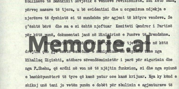 “Mehmeti, mund të ketë qenë agjent i sovjetikëve, pasi kur ishim në Moskë në ’51-in, rrinte veçmas, gjoja për analiza shëndetësore dhe…”/ Autokritika e panjohur e Kadri Hazbiut, shtator ‘82