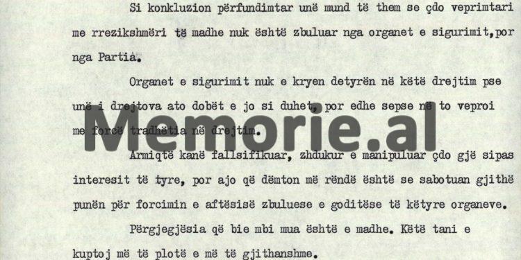 “Mehmeti, mund të ketë qenë agjent i sovjetikëve, pasi kur ishim në Moskë në ’51-in, rrinte veçmas, gjoja për analiza shëndetësore dhe…”/ Autokritika e panjohur e Kadri Hazbiut, shtator ‘82