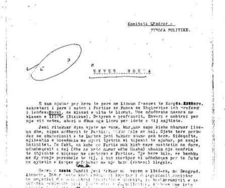 “Informacioni nis me të dhëna për jetën seksuale të Enverit kur ishte profesor në Korçë, ku shkruhet se ai …”/ Gazetari i njohur publikon dokumentet sekrete të CIA-s