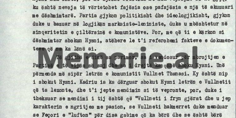 “Kur shoku Hysni të tha që s’duhej favorizuar nipi i tij, Vullnet Thanasi, ti Kadri, mbrojte Feçorin dhe u pajtove me Bato Karafilin…”! / Mbledhja e Byrosë, 8 tetor, ‘82