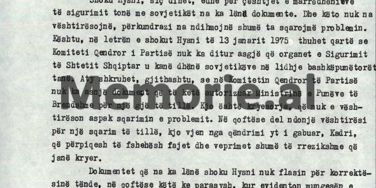 “Kur shoku Hysni të tha që s’duhej favorizuar nipi i tij, Vullnet Thanasi, ti Kadri, mbrojte Feçorin dhe u pajtove me Bato Karafilin…”! / Mbledhja e Byrosë, 8 tetor, ‘82