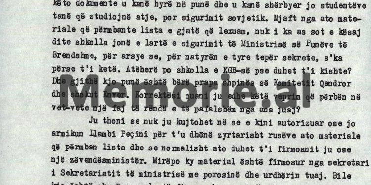 “Ti Kadri, ke qenë mëndje madh dhe në një mbledhje të qeverisë, i the shokut Nedin; mos e nxirr gjuhën jashtë dhëmbëve, kurse mua më…”/ Akuzat e Llambi Gegprifit në Byro, 8 tetor ‘82