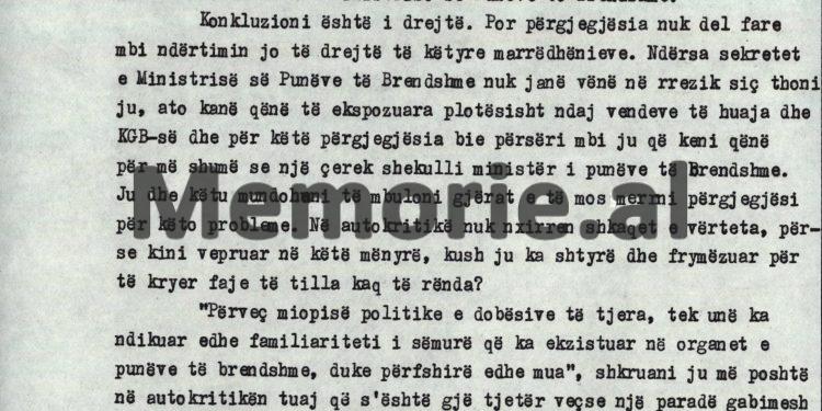 “Di gjë ti Kadri, përse vinte Feçori te ju dhe t’ju thoshte se, Mehmet Shehu, dyshonte që ne i përgjonim telefonin…”?! / Akuzat e Qirjako Mihalit në Byro, 8 tetor ‘82