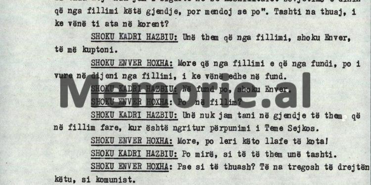 “Shoku Enver, legjenda ishte kështu, ne do arrestonim Teme Sejkon, kurse sovjetikët do mbanin adresën, sikur ai ishte atje në Akademi… /Debatet e Kadri Hazbiut në mbledhjen e Byrosë, 8 tetor ‘82