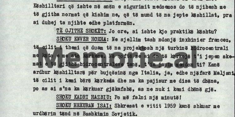 “Shoku Kadri, duhet ta kesh parasysh se, Llambi Peçini, ka filluar të flasë, por të jesh i sigurt, që ai nuk do thotë se…”! / Debatet e Enverit në mbledhjen e Byrosë Politike, 8 tetor ‘82