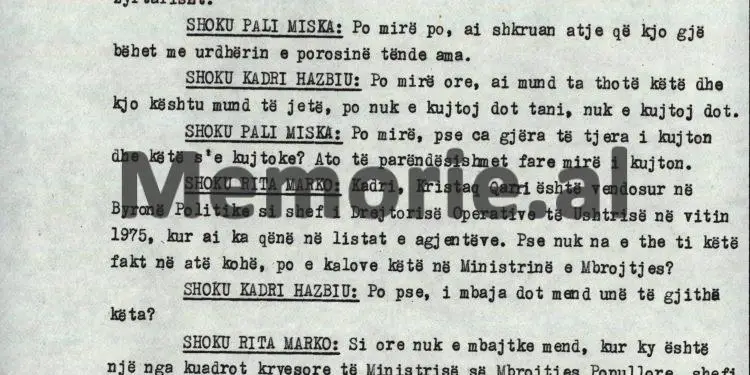 “Kadri, komploti i Teme Sejkos, ka qenë i kurdisur nga Mehmeti dhe Beqiri, për të na thënë ne, të mos bënim shakara me sovjetikët, se… / Akuzat e Enverit në Byronë Politike, 8 tetor ‘82