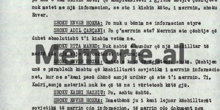 “Kadri, nëse s’ia thuaj troç Partisë, unë të siguroj ty, se po të vesh në mbledhjen e Komitetit Qendror, siç erdhe këtu, nuk e di se çdo ngjas me ty…”/ Debatet e Enverit në mbledhjen e Byrosë, 8 tetor ‘82