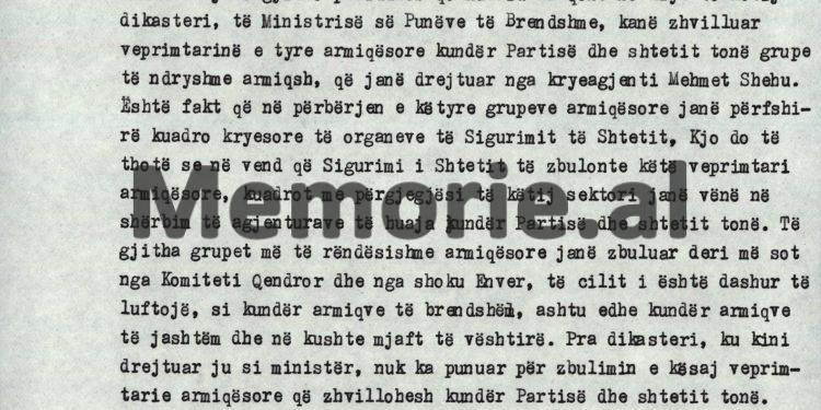 “Kadri, nëse s’ia thuaj troç Partisë, unë të siguroj ty, se po të vesh në mbledhjen e Komitetit Qendror, siç erdhe këtu, nuk e di se çdo ngjas me ty…”/ Debatet e Enverit në mbledhjen e Byrosë, 8 tetor ‘82