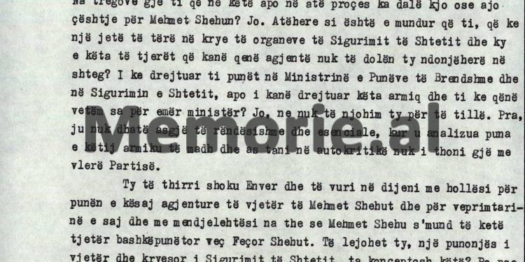 “Kadri, po kur u zbulua grupi i Beqir Ballukut, pse nuk dole të thoshe, more këtë Arif Haskon, pa kapeni një çikë, se ka dalë kjo gjë për…”?!/ Debatet e Enverit në Byro, 8 tetor ‘82