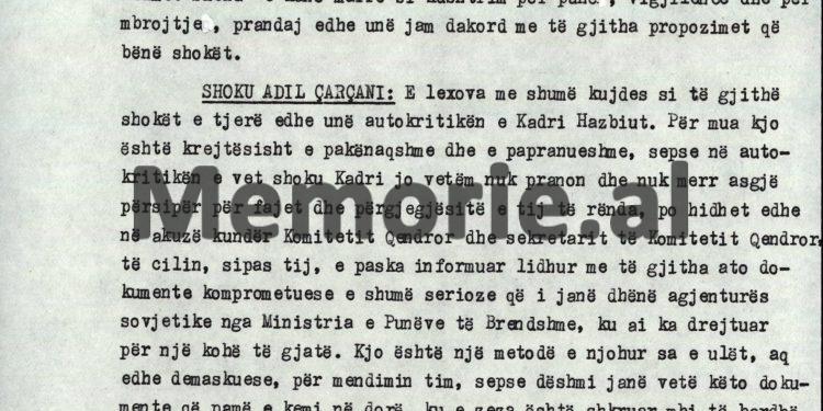 “Kadri, si nuk të kujtohet ty, që gjeneral Panajot Plaku, ka ardhur si diversant në Shqipëri dhe ka shkuar te sovjetiku në bazën e Vlorës…”/ Debatet e Ramiz Alisë në Byro, 8 tetor ‘82