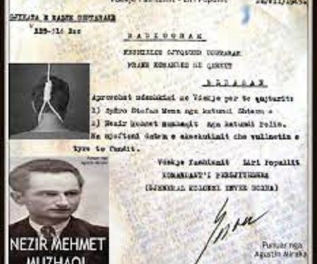 “Si e varën në litar, Nezir Muzhaqin, komandantin e ‘Ballit Kombëtar’ për Elbasanin, me vendimin e Gjykatës së Lartë Ushtarake, pasi…”/ Ish-i dënuari politik, publikon dokumentin