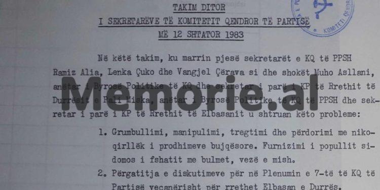 Akuzat e Ramiz Alisë: “Natën që vrau veten Mehmeti, shoferi i Kadriut tha që; e mora nga zyra ministrin dhe me makinë e çova te Blloku, ku ai…”/ Mbledhja e Byrosë, 12 shtator ‘83