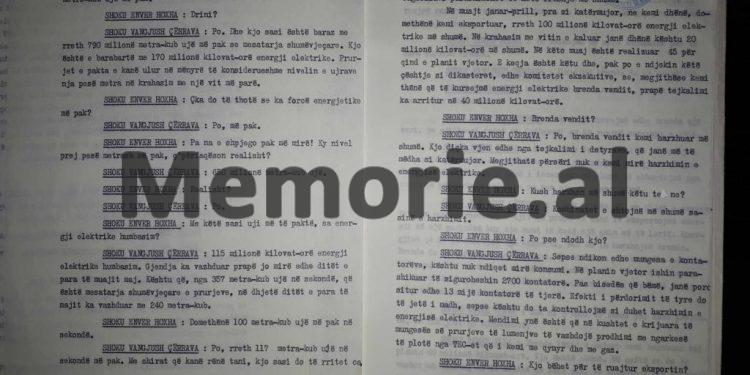Enver Hoxha: “Nisur nga situata e hidrocentraleve mbi kaskadën e Drinit, ne na intereson më shumë, të shkurtojmë nga sasia që përdorim brenda, sesa nga…”/ Mbledhja e Byrosë, maj ‘82