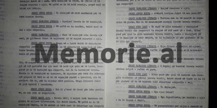 Enver Hoxha: “Shoku Simon, kur ishe në aktivin e Korçës, të doli gjë në sy ai, Niko Çeta, ka qenë zv/ministër i Brendshëm me këta armiqtë…”/ Mbledhja e Byrosë, shator ‘82