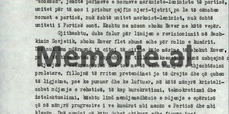 “Unë e thirra Kadrinë, por ai më tha: t’ja lëmë armikut Mehmet Shehu, atë cilësim që bëri për mua, duke më quajtur Jago dhe…”! / Debatet e Enveri në Byro, 8 tetor ‘82