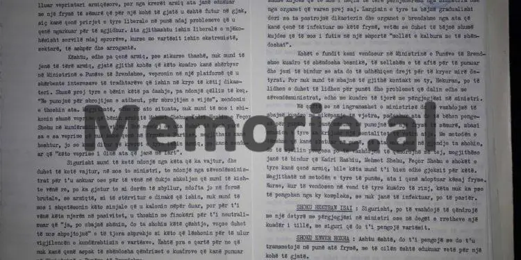 Hekuran Isai: “Shoku Enver, u gjykuan dhe janë futur në burg, Elham Gjika, Kristofor Mërtiri, Kapllan Shehu, si dhe Nesti Kerenxhi, që e morëm…”/ Mbledhja e Byrosë, 10 shtator ‘83