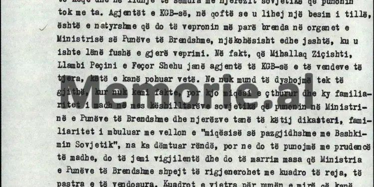 “Kur do të arrestohej Feçori, Kadriu shprehu hezitimin, se; ‘mos kjo Fiqrete Shehu, na fut në qorrsokak’ dhe kur po merreshin masat për…”/ Akuzat e Enverit në mbledhjen e Byrosë, 8 tetor ‘82