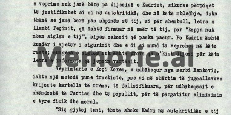 “Teme Sejko ka deponuar për Panajot Plakun, që ky erdhi ilegalisht nga Konispoli, deri në Pashaliman, në një shtëpi ku ishte oficeri sovjetik, me…”/ Debatet e Enveri në Byro, tetor ‘82