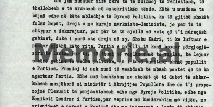 “Është përhapur lajmi kudo, sikur shoku Hysni, një ‘Hero i Popullit’ dhe luftëtar i lavdishëm, nuk ka vdekur nga kanceri, por e kanë eliminuar me urdhër të…”/ Debatet e Enverit në Byro, 8 tetor ‘82