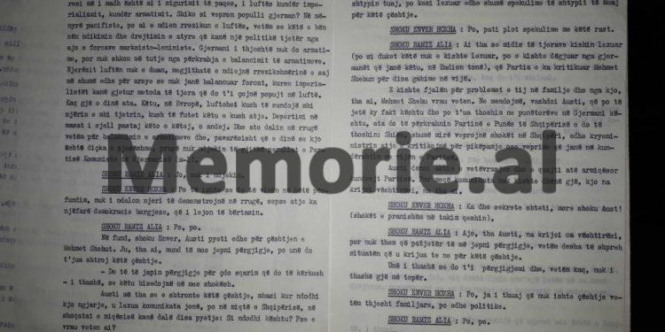 Enver Hoxha: “Shoku Ramiz, Austit do t’i thuash, se; kur Mehmet Shehu, lidhi krushqi me një familje që kishte të arratisur në SHBA-ës, atëhere ne…”/ Mbledhja e Byrosë, maj ‘82