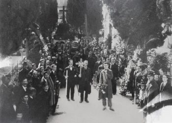 Hotel Cavour në Bari, ku u vra  Luigj Gurakuqi dhe varrimi i tij në vitin 1925