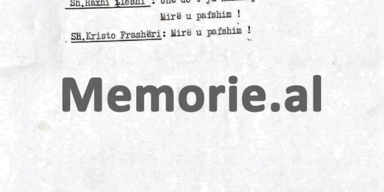 Zbulohet biseda e Haxhi Lleshit: “Mehmeti qe gojtar dhe trim, por jo aq sa hiqej, ai vetëm Enverin e mua kishte frikë, se në Spanjë…”/ Proçes-verbali i takimit me historianin e njohur, korrik ‘82