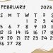 Historical Calendar February 1