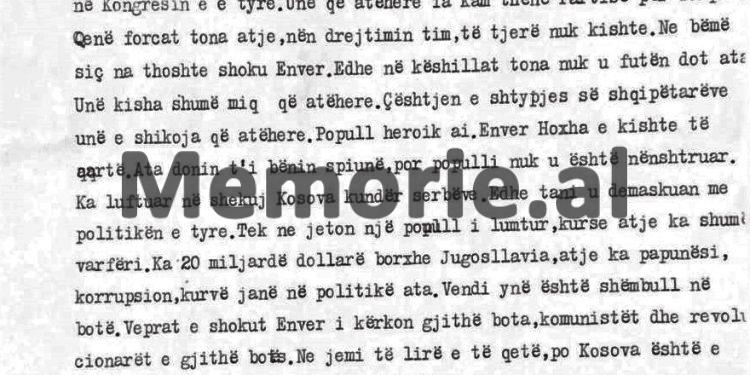 Zbulohet biseda e Haxhi Lleshit: “Mehmeti qe gojtar dhe trim, por jo aq sa hiqej, ai vetëm Enverin e mua kishte frikë, se në Spanjë…”/ Proçes-verbali i takimit me historianin e njohur, korrik ‘82