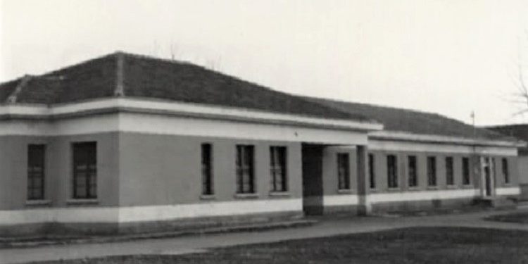 Momente nga puna për ndërtimin e Spitalit Civil në Tiranë, viti 1941