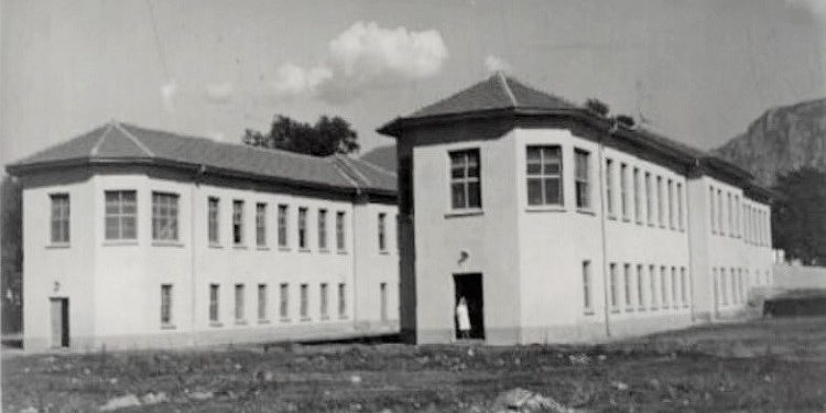 Momente nga puna për ndërtimin e Spitalit Civil në Tiranë, viti 1941