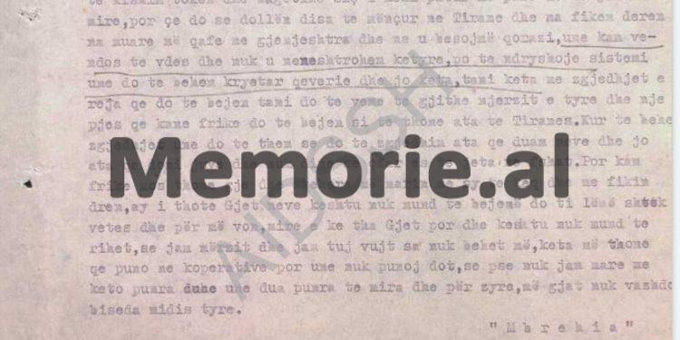 “Ai tha; po munda, do arratisem në Jugosllavi, se jashtë shtetit jetohet më mirë, kurse këtu, ka vuajtje të mëdha, nuk mbahet familje me 40 lekë në ditë dhe…”/ Raporti sekret i B.p. ‘Mbrehija”, Mamurras 1969