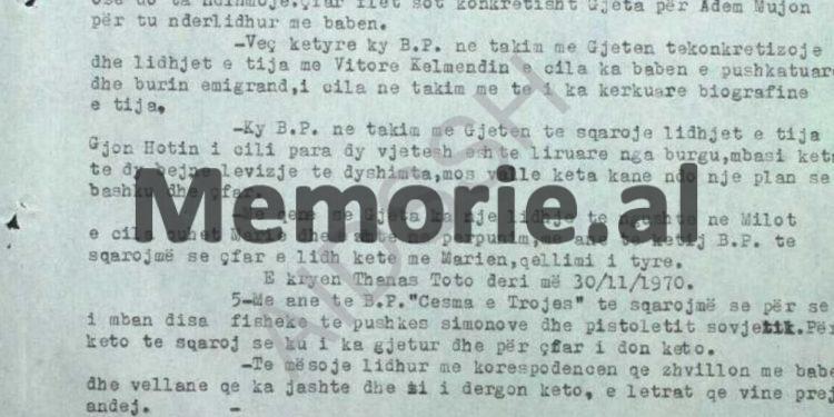 “Ai tha; po munda, do arratisem në Jugosllavi, se jashtë shtetit jetohet më mirë, kurse këtu, ka vuajtje të mëdha, nuk mbahet familje me 40 lekë në ditë dhe…”/ Raporti sekret i B.p. ‘Mbrehija”, Mamurras 1969