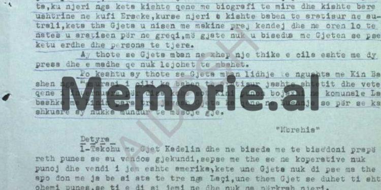 “Në vazhdim të bisedës, ai tha; për shpirt, udhëheqësin e partisë dhe kryeministrin, qysh nesër i vras, nuk i lë të gjallë dhe në vend të tyre…”/ Raporti sekret i B.p. të Sigurimit, “Çesma e Trojës”, Laç, 1973