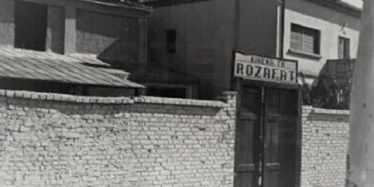 Pamje të brendshme dhe të jashtme të kinema “Rozafa” në Tiranë 1940