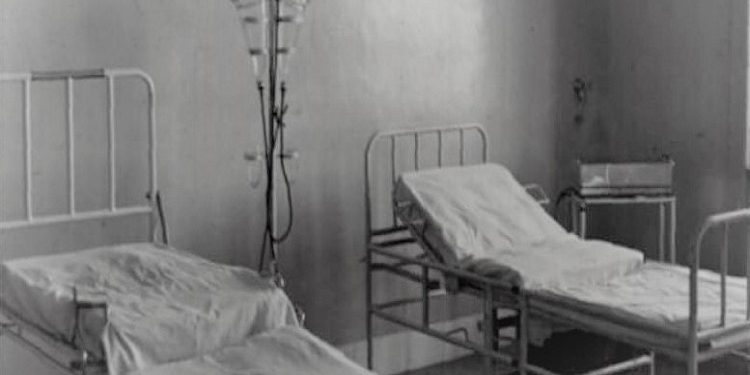 Pamje nga puna në ndërtim të Maternitetit të Tiranës dhe ambientet e brendshme në vitin 1940 – 1943