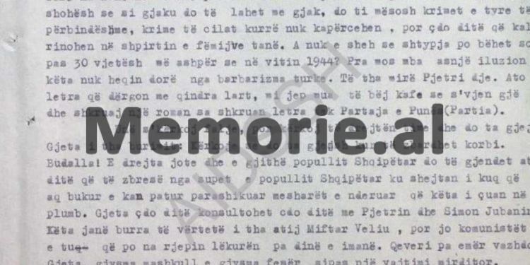 “Gjet Kadeli tha se; personalitetet më të shquara në burg, janë; Pjetër Arbnori, Nikoll Mazrreku e Simon Jubani, tani po afrohet koha e lirisë dhe ne…”/ Raporti i B.p. “Dardha”, burgu i Burrelit, 1975