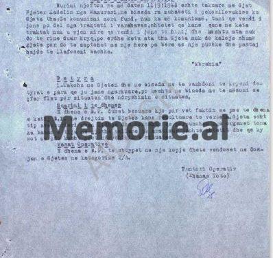 “Ai tha; tani pritet dita ditës, që vendi ynë të sulmohet, se në afërsi të kufijve tanë në det, kanë ardhur Flota Sovjetike dhe Amerikane, por këta…”/ Raporti i B.p. “Mbrehija” nga Mamurrasi, shtator 1968
