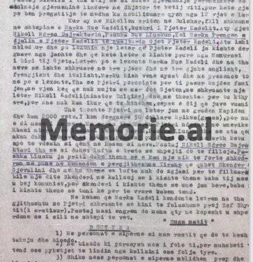 Raporti sekret i B.p. ‘Mbrehja’: “Ai tha se Amerika, i ka çuar forcat në kufi të Bashkimit Sovjetik dhe 150 aeroplanë mbi Rusinë, me qëllim që…”/ Dosja e Sigurimit për Gjet Kadelin, që vuajti 16 vjet burg