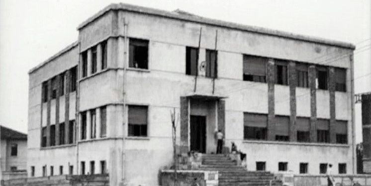 Pamje nga puna për ndërtimin e godinave të Ministrive në Tiranë, vitin 1940