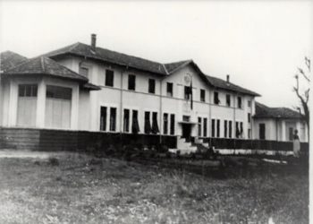 Momente nga puna për ndërtimin e Spitalit Civil në Tiranë, viti 1941