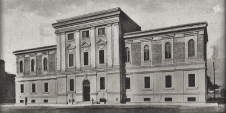 Fotografi të ndryshme nga ndërtimi i Ministrive në Tiranë, viti 1939