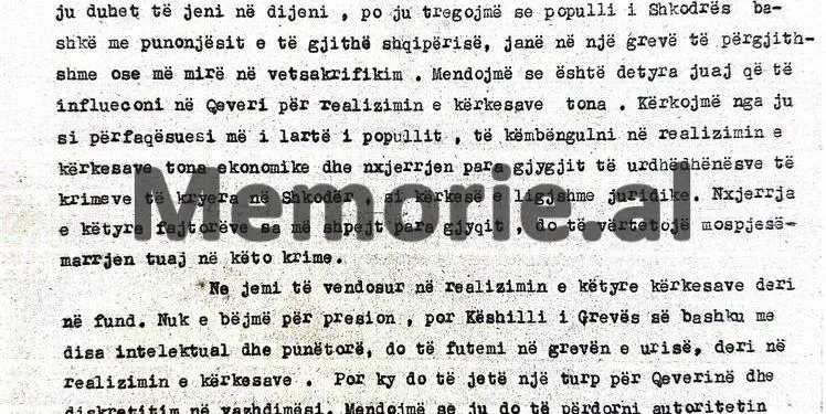 “Gjinushi and Abdi Baleta asked us to stop the hunger strike of the Trade Unions, surprisingly even Ambassador Ryerson agreed…”!/ the rare testimony of Tanush Mullet, protagonist and eyewitness